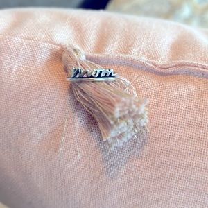 “Mom” script ring James Avery